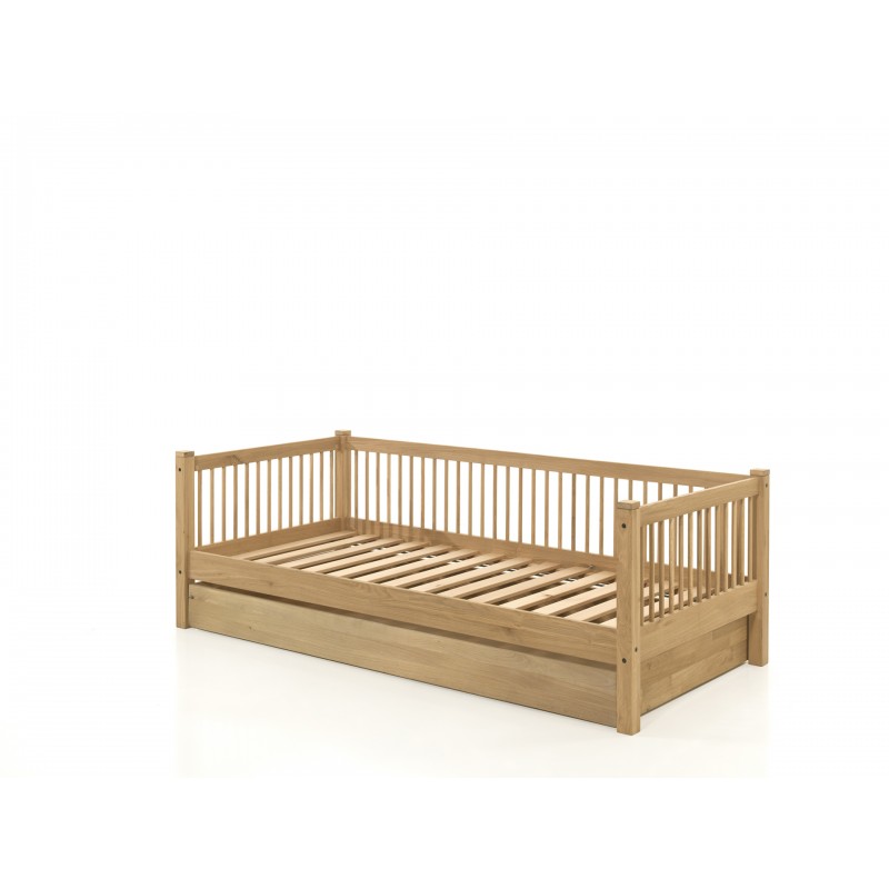 Børneseng med udtræk Forrest Oak (90 × 190/200 cm) - Eg