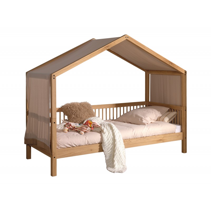 Husseng 90 x 200 cm med tekstilsæt – Forrest Oak, eg billede