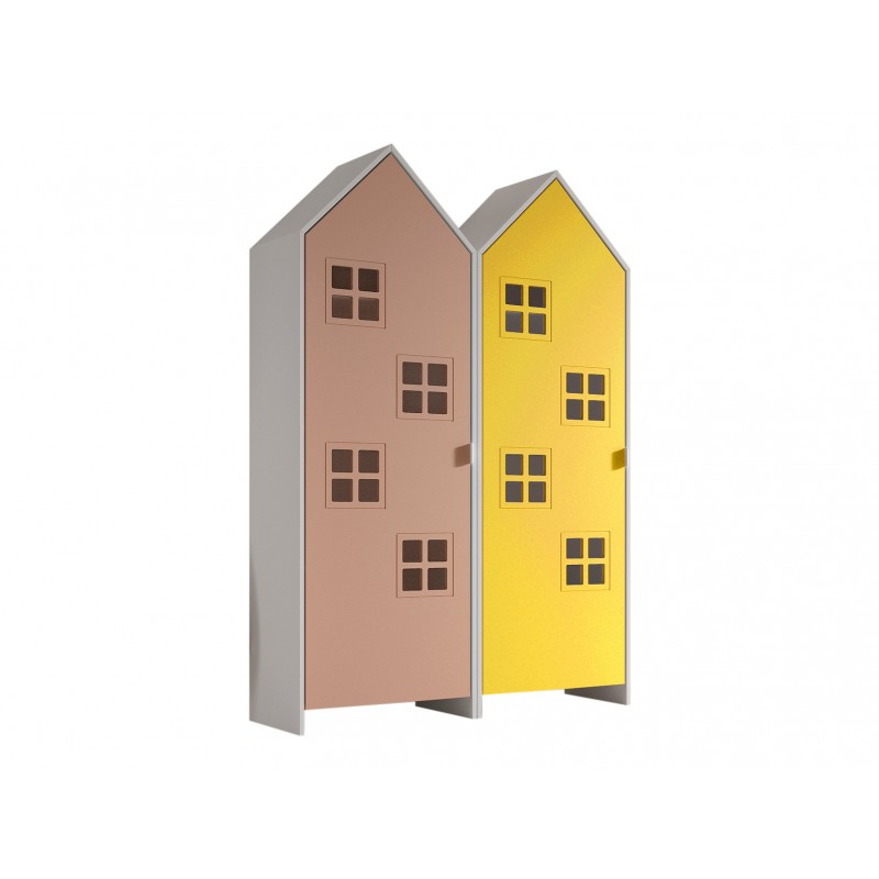 Børneskab sæt med 2 husskabe – Casami, flerfarvet billede