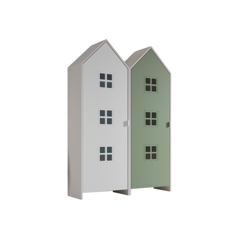 Børneskab sæt med 2 skabe – Casami Bruges, flerfarvet billede