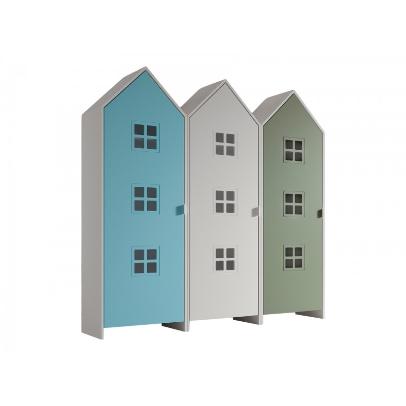 Børneskab sæt – Casami Bruges, flerfarvet (3 skabe) billede