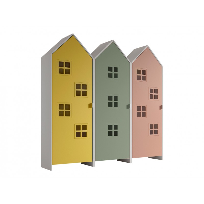 Børneskab sæt Casami BRUGES – flerfarvet (3 skabe) billede