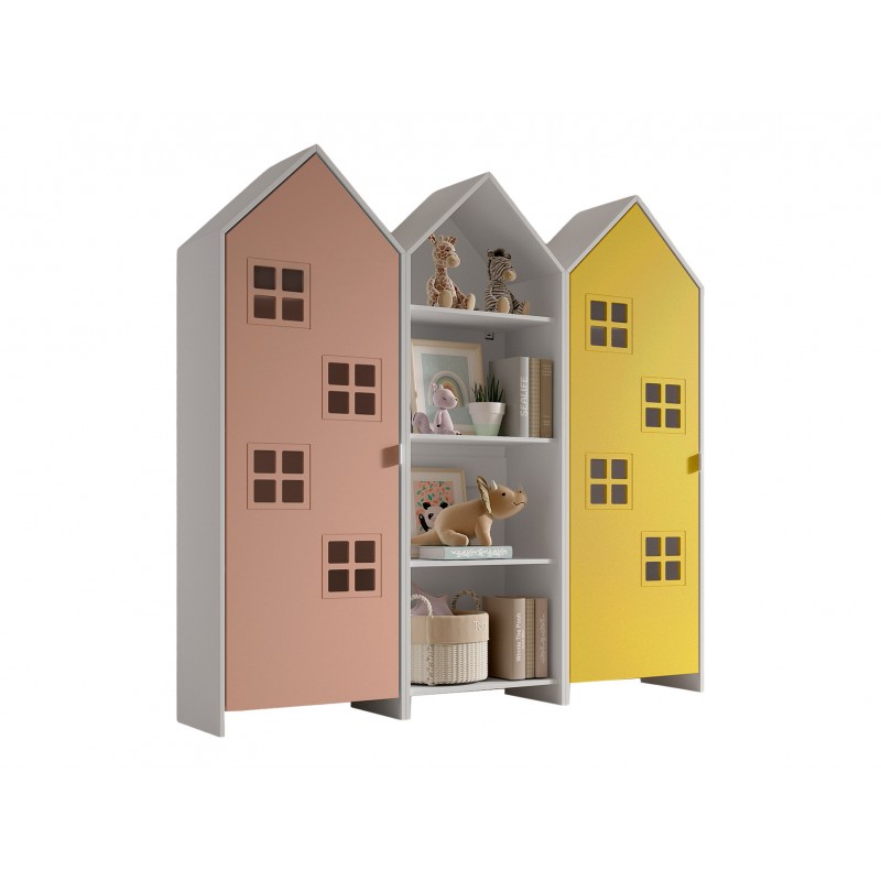 Børneskab sæt med 3 skabe – Casami Bruges, flerfarvet billede