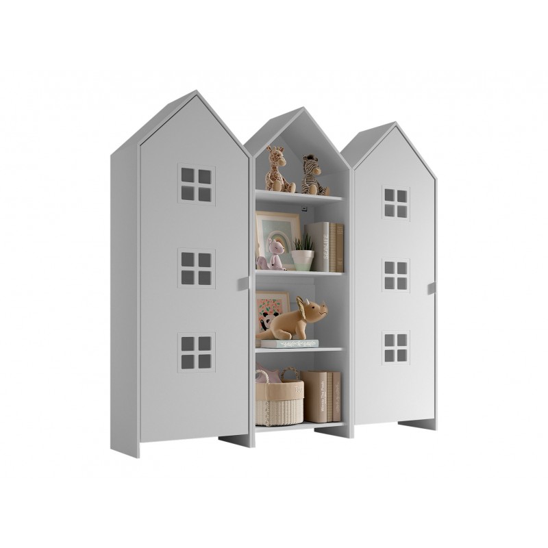 Børneskab sæt med strandhuse - Casami Bruges, flerfarvet