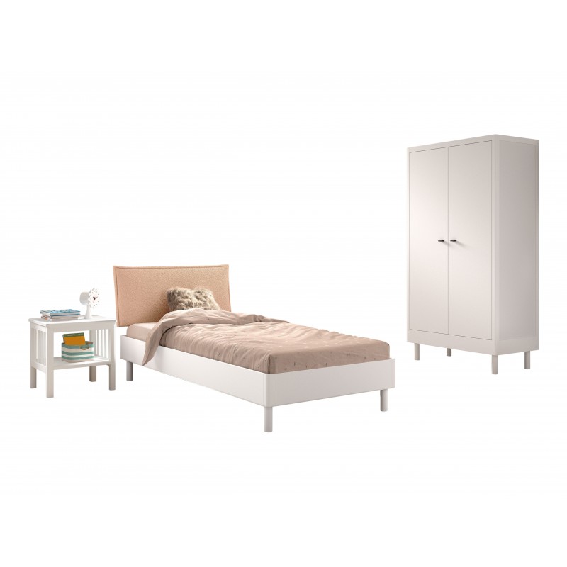 Børneværelse møbelsæt Forrest Beech 90 x 200 cm – hvid billede