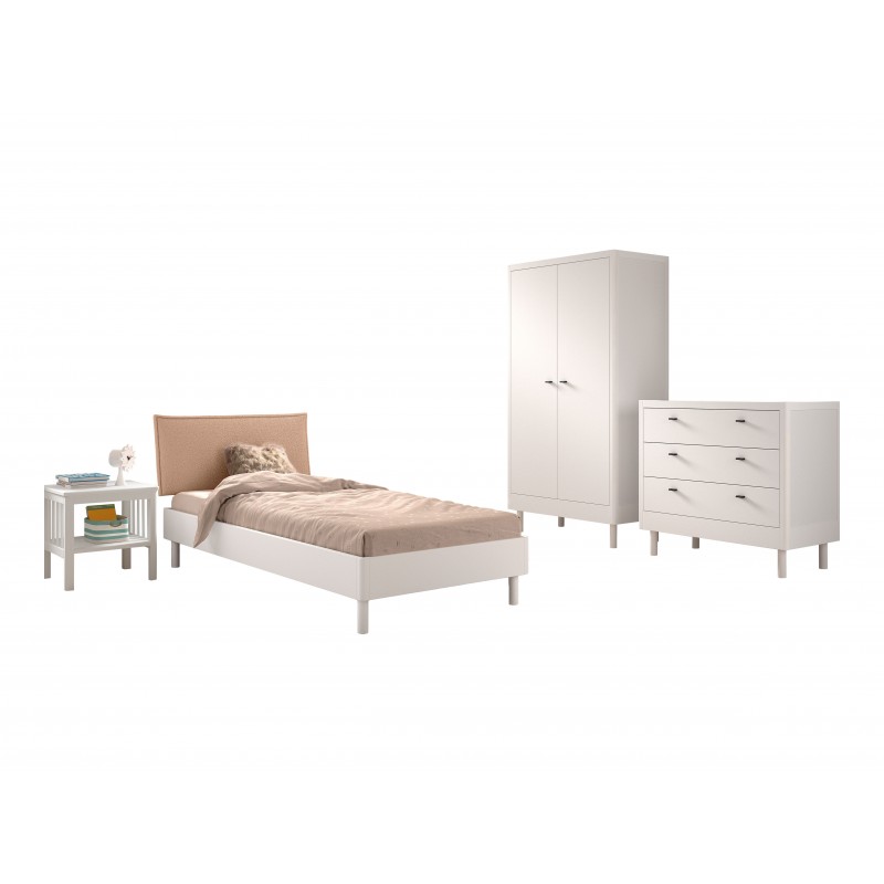 Børnemøbel sæt Forrest Bøg 90 x 200 cm - hvid