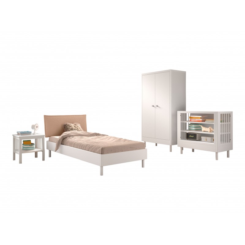 Børnemøbelsæt Forrest Beech 90 x 200 cm – hvid bøg billede