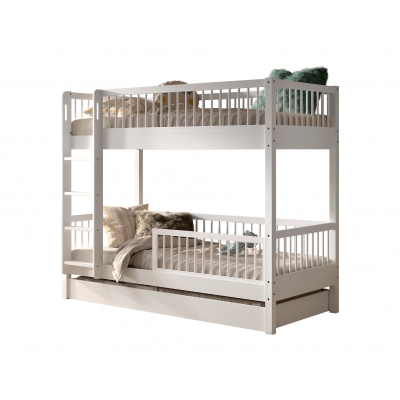 Køjeseng i bøg Forrest Beech sæt 90x190/200 cm – hvid billede