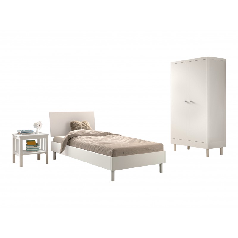 Børnemøbler sæt Forrest Beech 90 x 200 cm – hvid billede