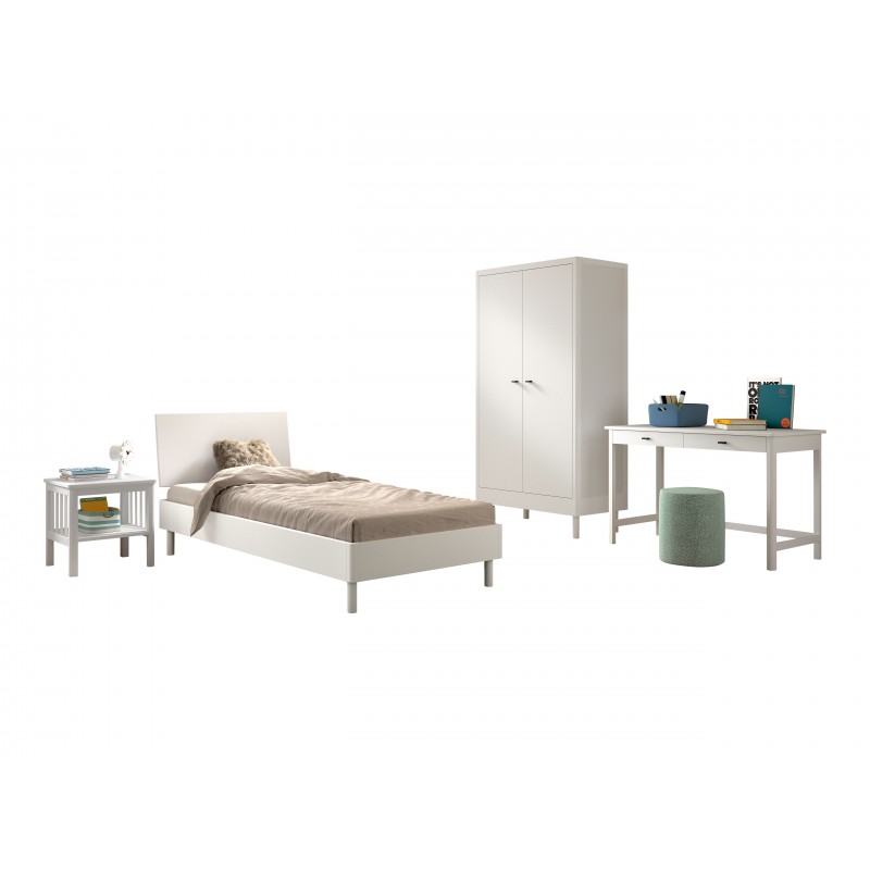 Børneværelsessæt i bøg – Forrest Beech (90 × 200 cm), hvid billede