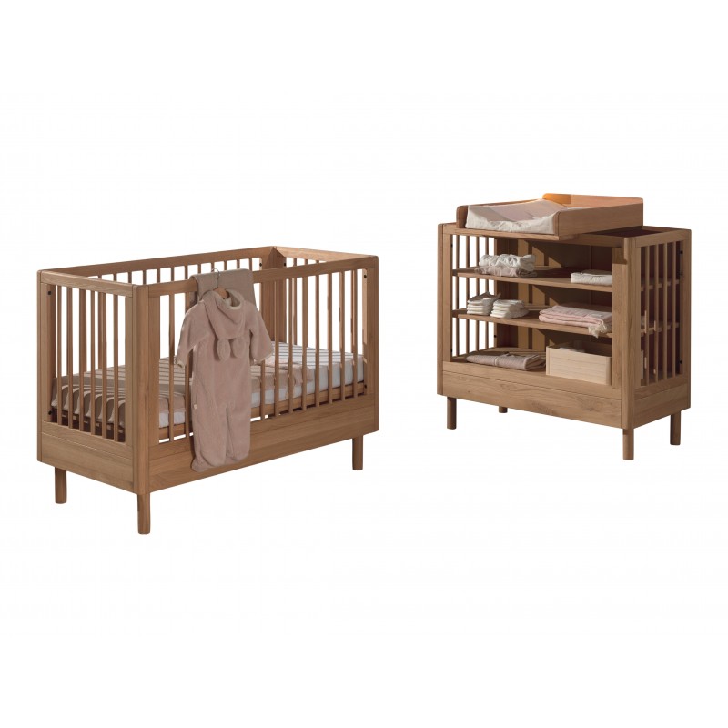 Babyværelsessæt i eg – Forrest Oak (60 × 120 cm) billede