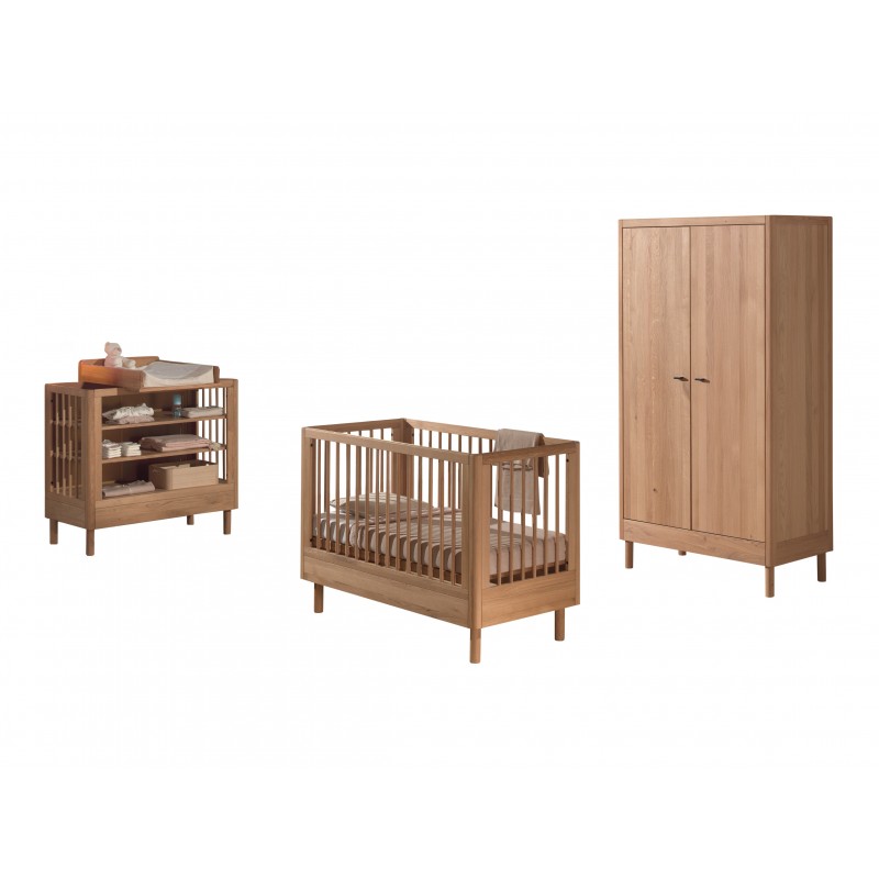Babyværelse møbelsæt i eg - Forrest Oak (60 × 120 cm)