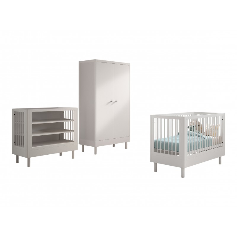 Babyværelse sæt – Forrest Beech (60 × 120 cm), hvid billede