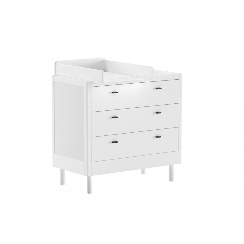 Skuffekommode med pusletop - Forrest Beech, hvid