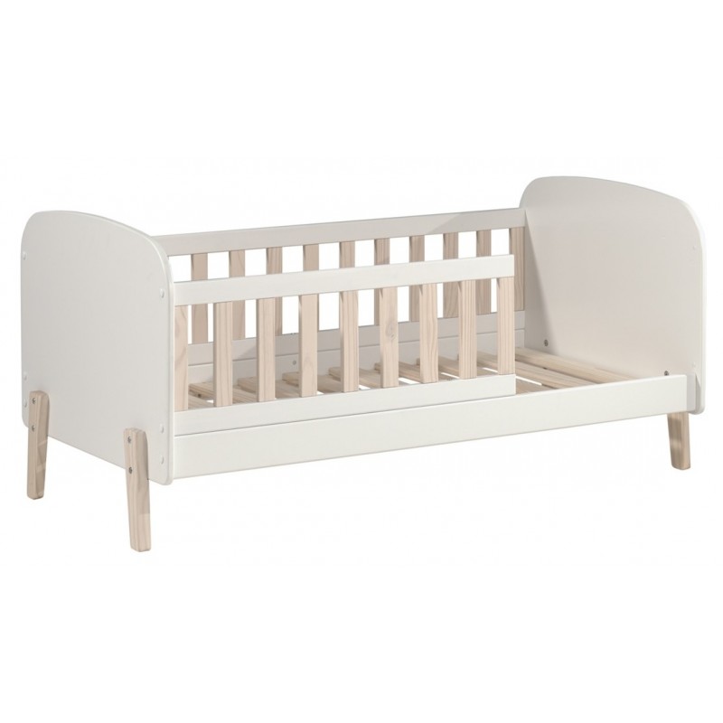 Tremmeseng junior 70 × 140 cm med skuffe - Kiddy, hvid