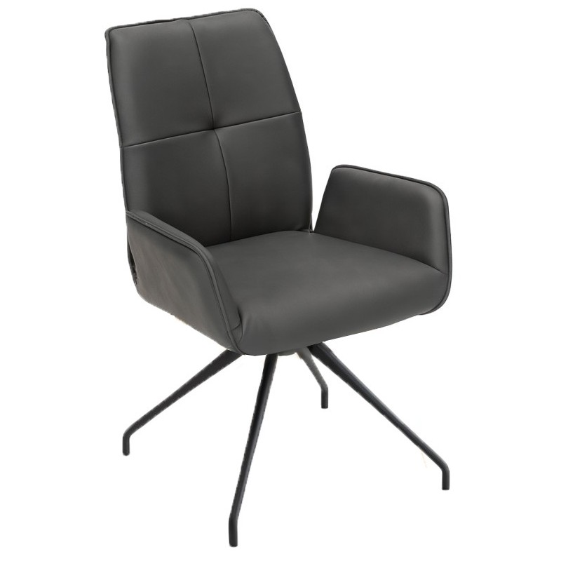 Hjort Knudsen Odense spisebordsstol - Ægte læder