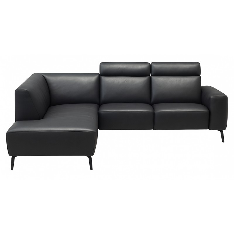 Hjort Knudsen Assens Semianilin læder Hjørnesofa med open end - Venstrevendt