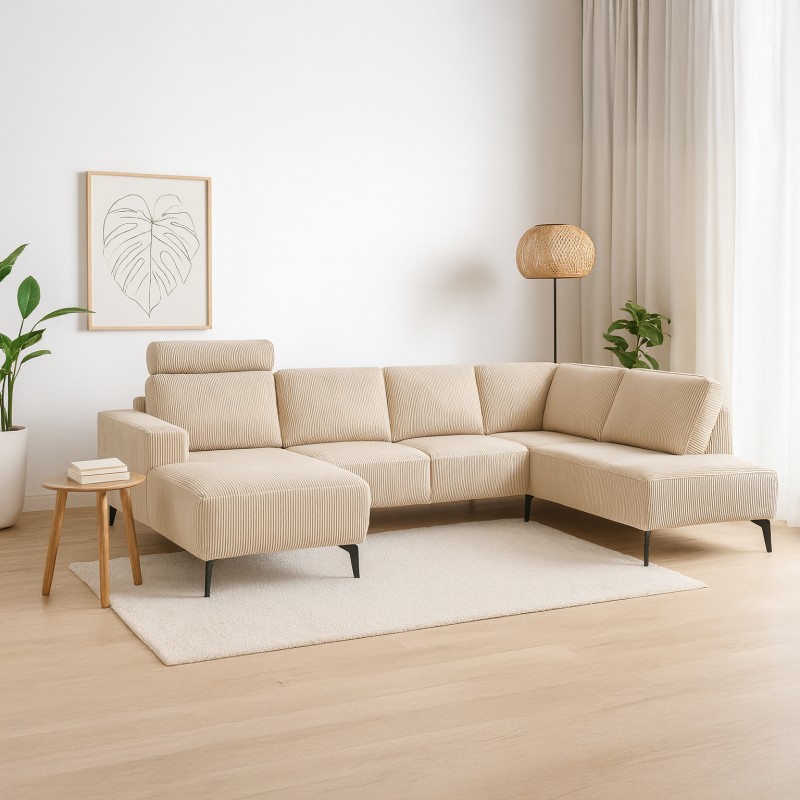 Copenhagen Hjørnesofa med chaiselong Venstrevendt - Fløjl