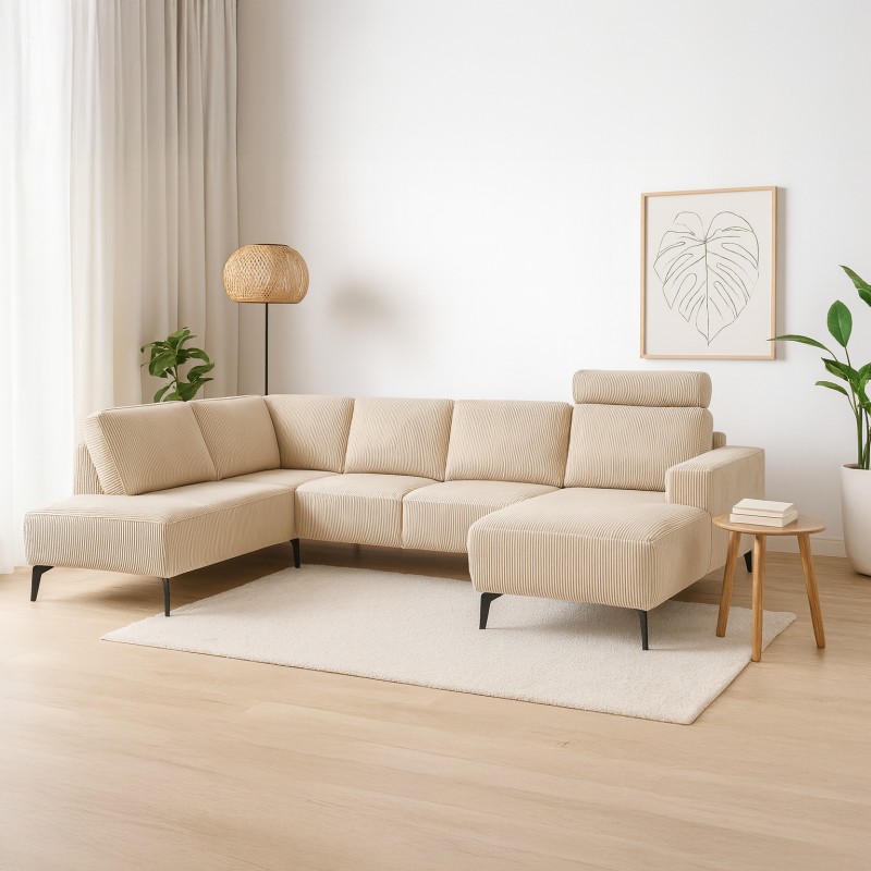 Copenhagen Hjørnesofa med chaiselong Højrevendt - Fløjl