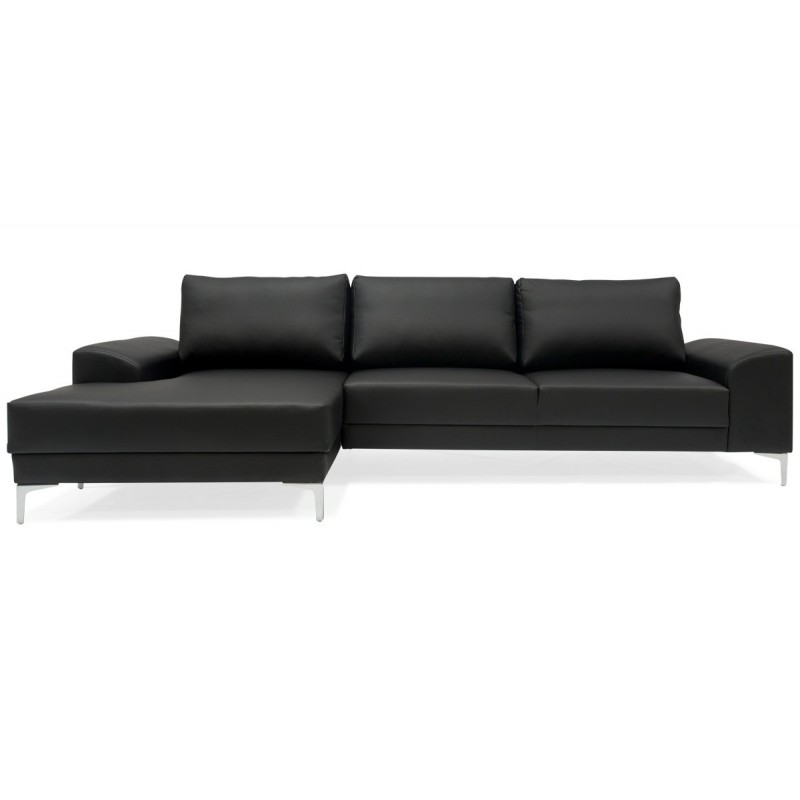 Scandinavia chais. sofa venstrevendt - Sort tekstillæder OUTLET