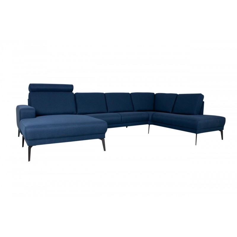 Hjort Knudsen Esbjerg Hjørnesofa med chaiselong venstrevendt Ocean dark blue - OUTLET