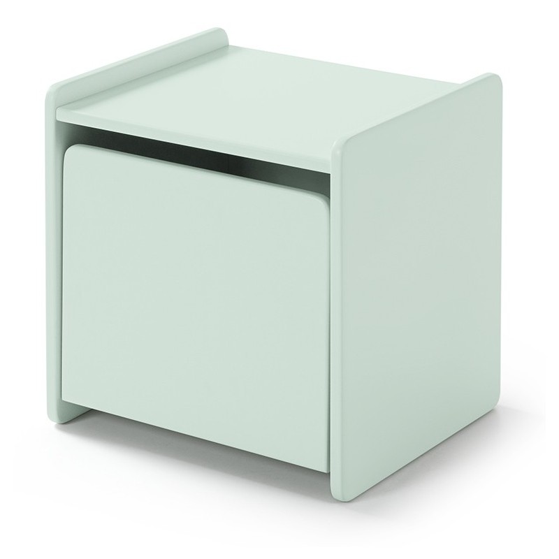 Sengebord Kiddy – mintgrøn natbord i skandinavisk design billede