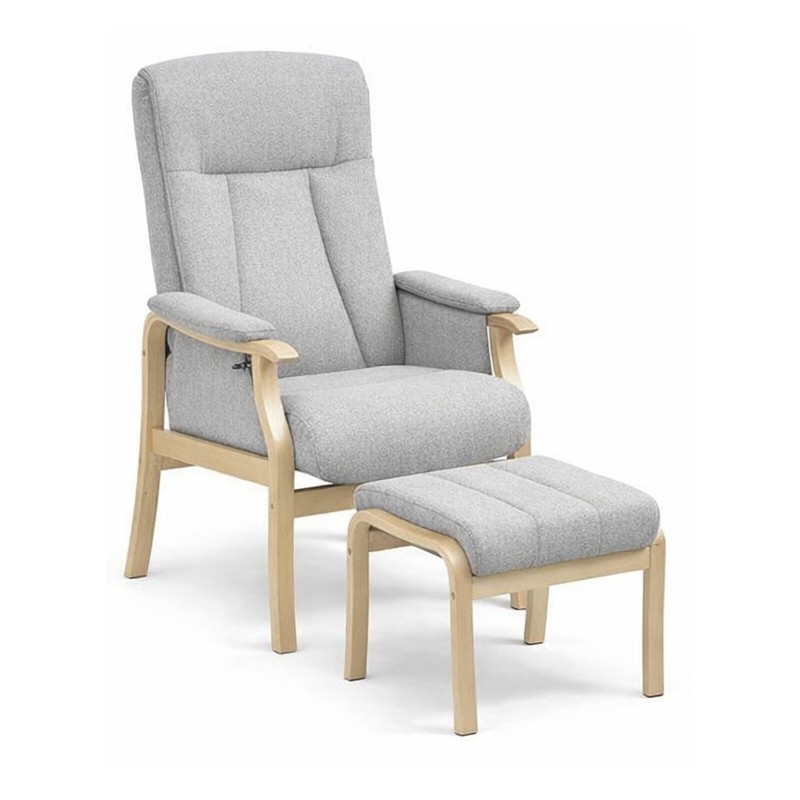 Haga Seniorlænestol med skammel