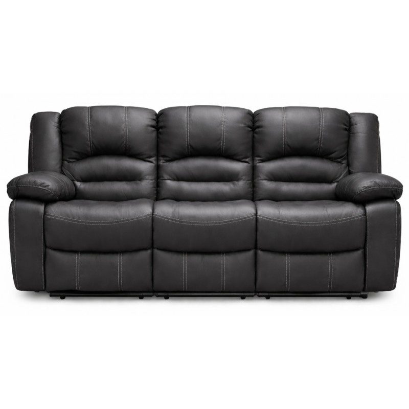 Cinema 3 pers. sofa  - Sort læder