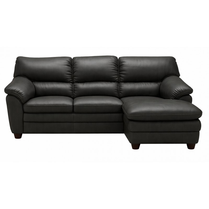 Hjort Knudsen Tilst læder chaiselongsofa- Højrevendt