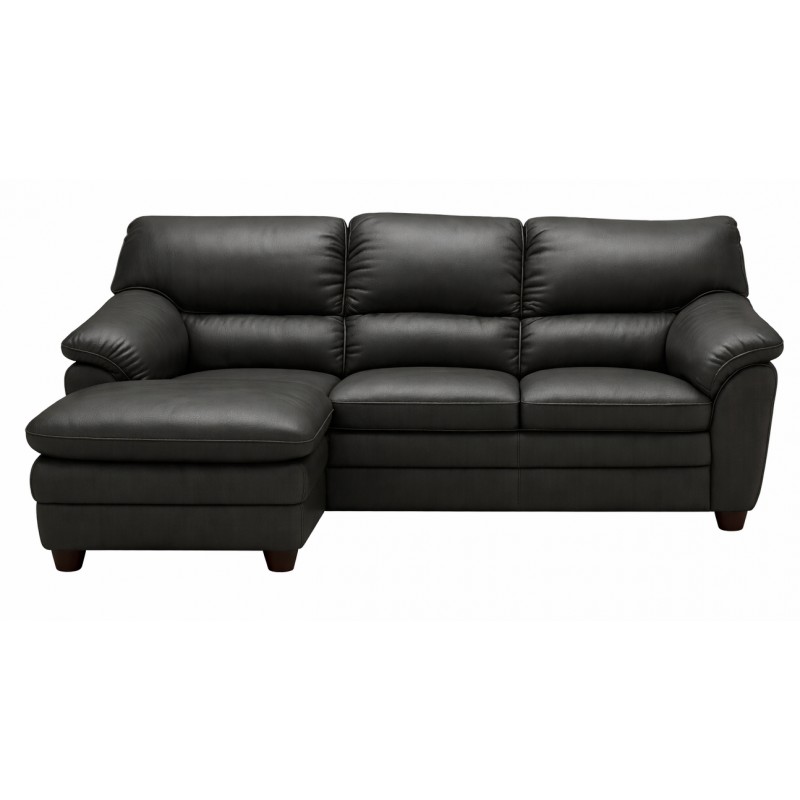 Hjort Knudsen Tilst læder chaiselongsofa- Venstrevendt