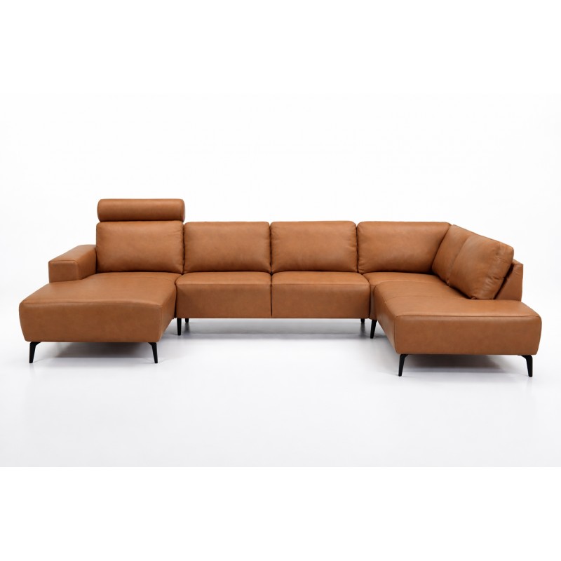 Hjort Knudsen Copenhagen Læder U-sofa - Venstrevendt