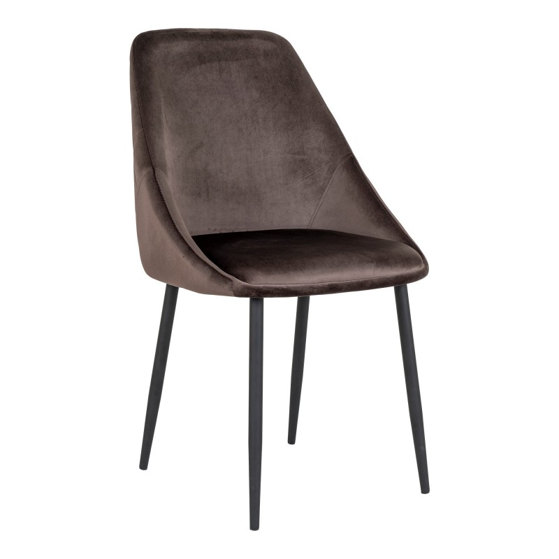 Porto Spisebordsstol - Stol i mushroom velour HN1208