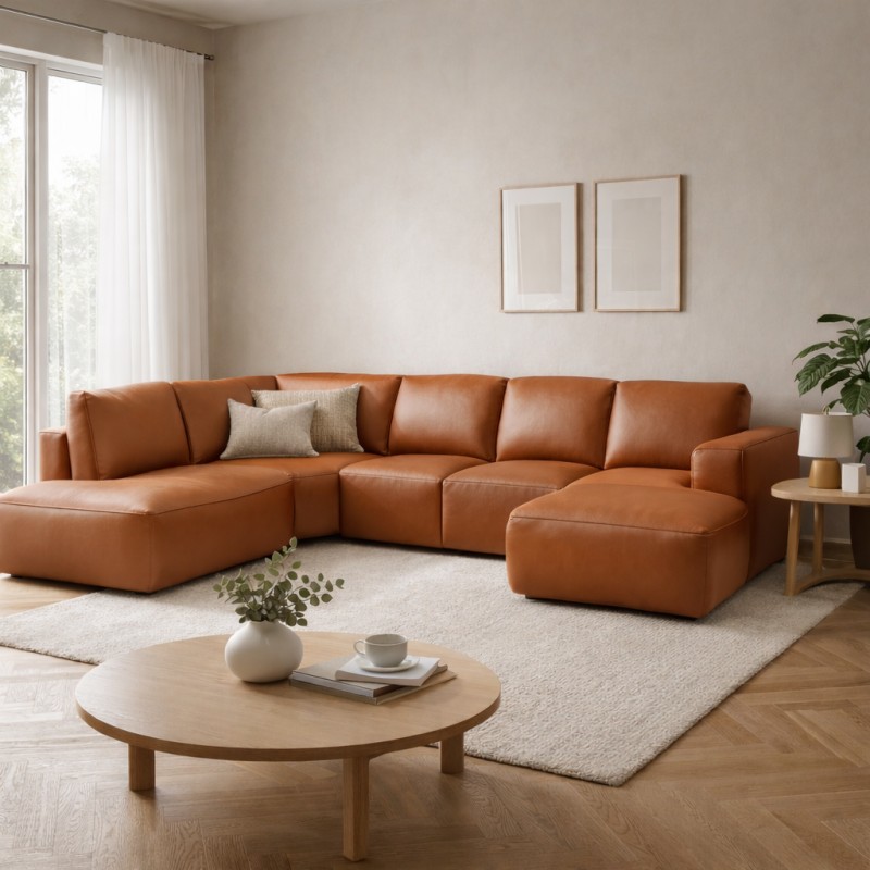 Hjort Knudsen Aarhus U sofa med open end højrevendt