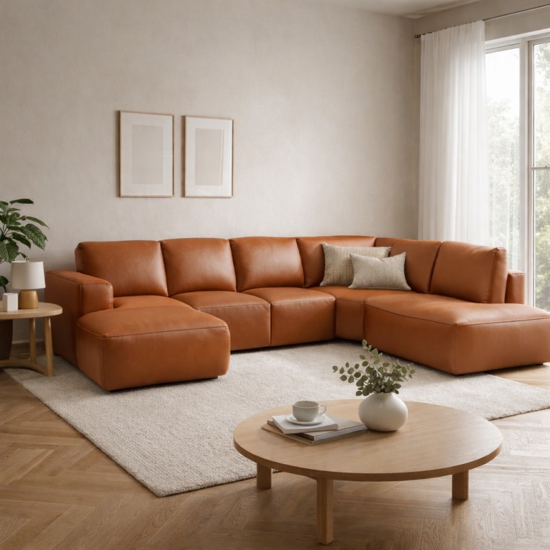 Hjort Knudsen Aarhus U sofa med open end venstrevendt