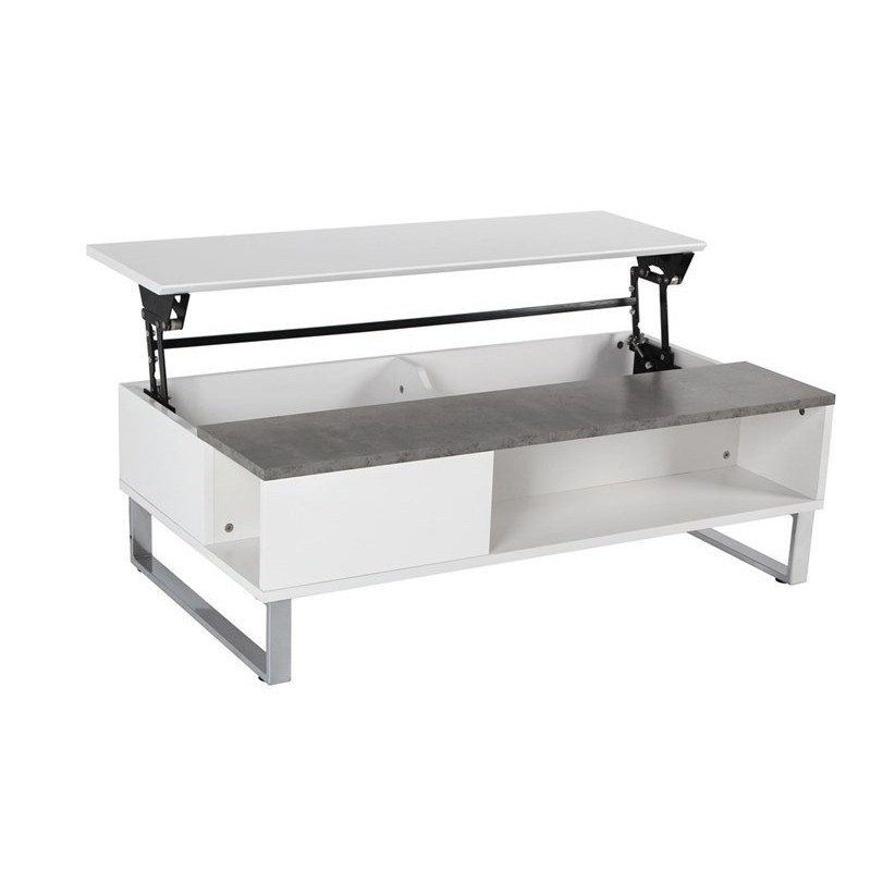 Azalea sofabord - Hvid/Beton