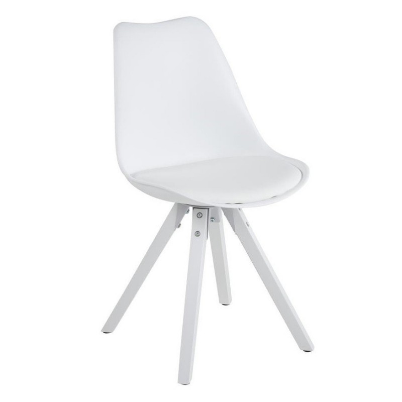 Dima spisebordsstol - Hvid/Hvid