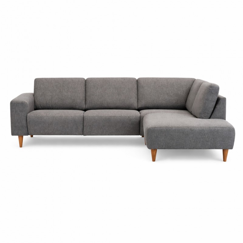 Hjort knudsen Copenhagen Hjørnesofa grå stof højrevendt