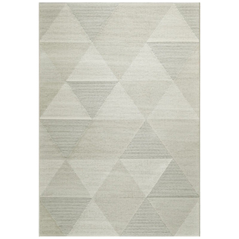 Fladvævet tæppe Palermo - Mørk beige