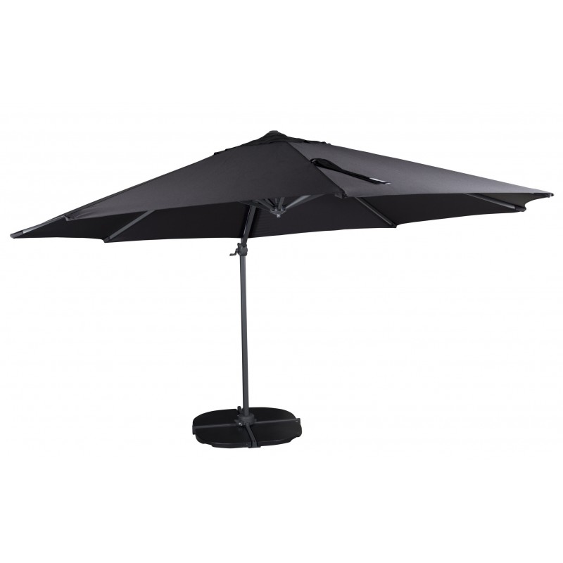Venture Design Leeds hængeparasol i sort Ø345 cm