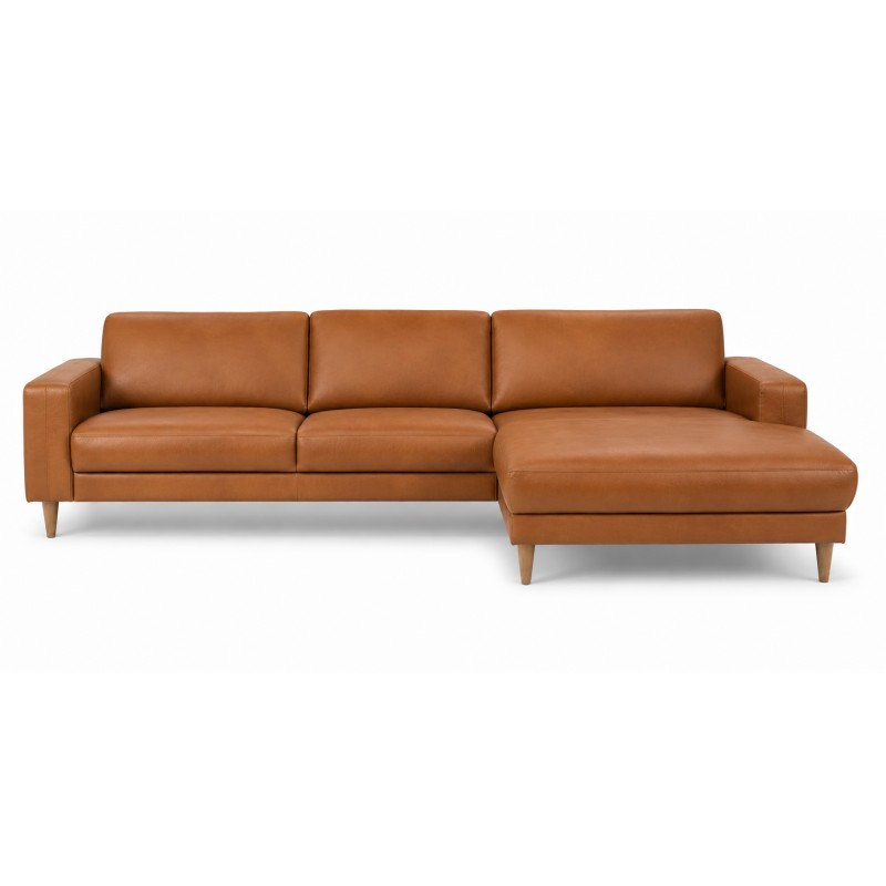 Hjort Knudsen Esbjerg læder XL Chaiselongsofa Højrevendt