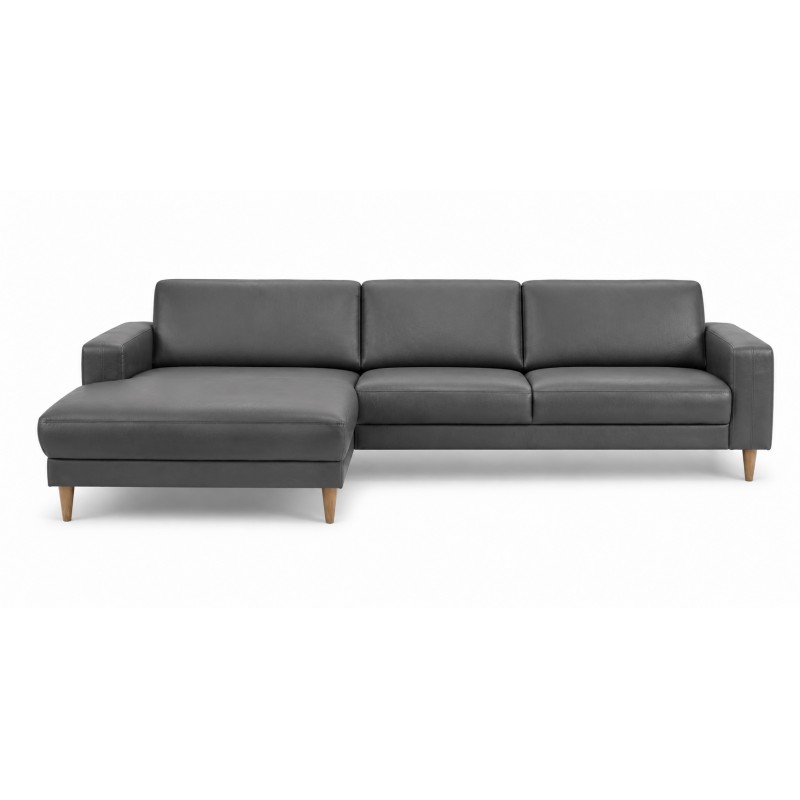Hjort Knudsen Esbjerg læder XL Chaiselongsofa Venstrevendt