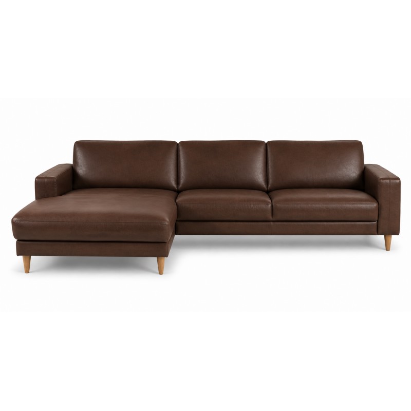 Hjort Knudsen Esbjerg læder XL Chaiselongsofa Venstrevendt