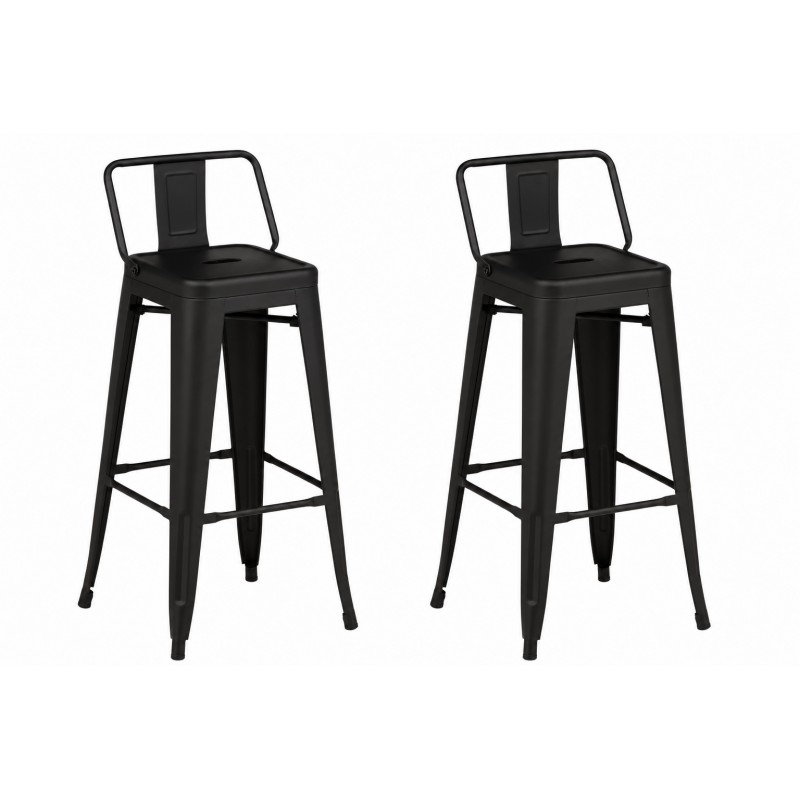 2 x Tempe Barstol - Sort billede