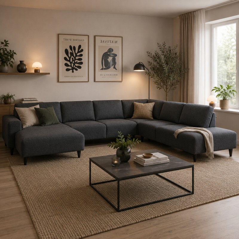 Hjort Knudsen Copenhagen hjørnesofa med chaiselong Venstrevendt