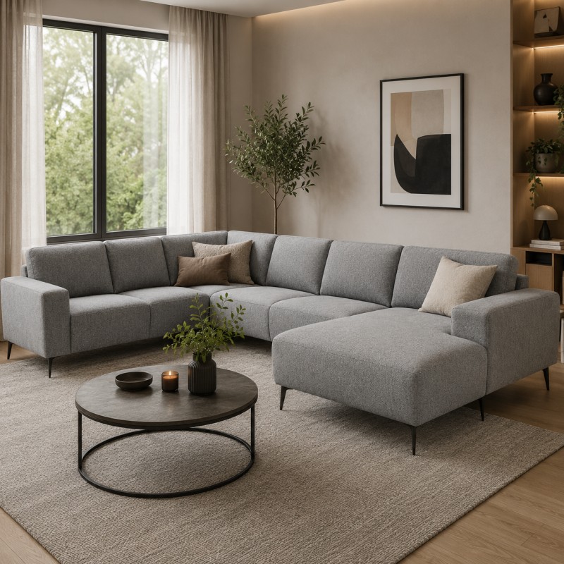 Hjort knudsen Copenhagen hjørnesofa med chaiselong Højrevendt