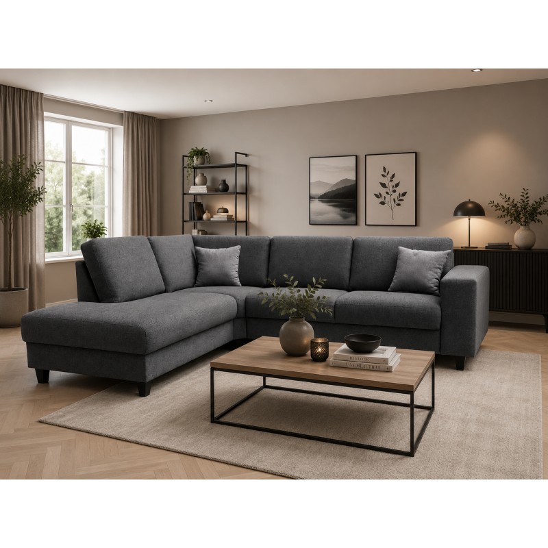 Hjort Knudsen Hammel Hjørnesofa Grå stof OUTLET