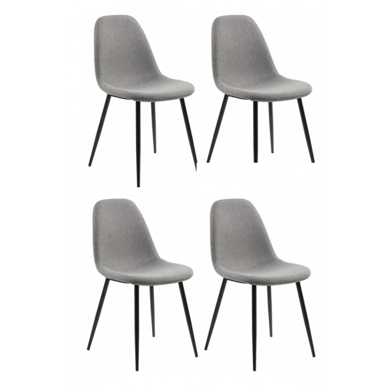 4 x Wilma Spisebordsstol grå