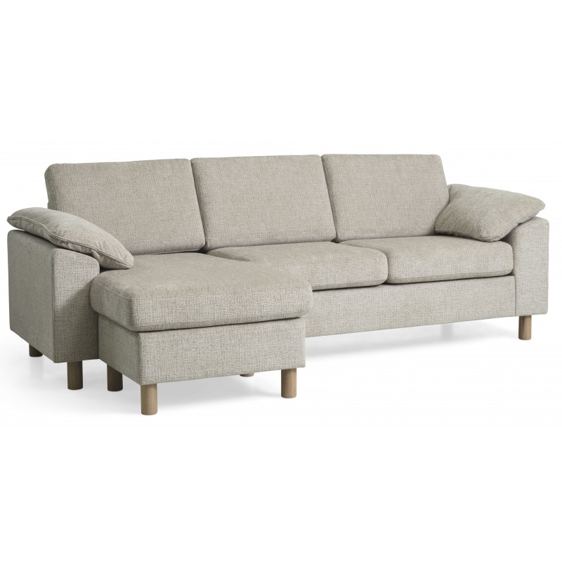 Maria vendbar Chaiselongsofa Brun - Højrevendt