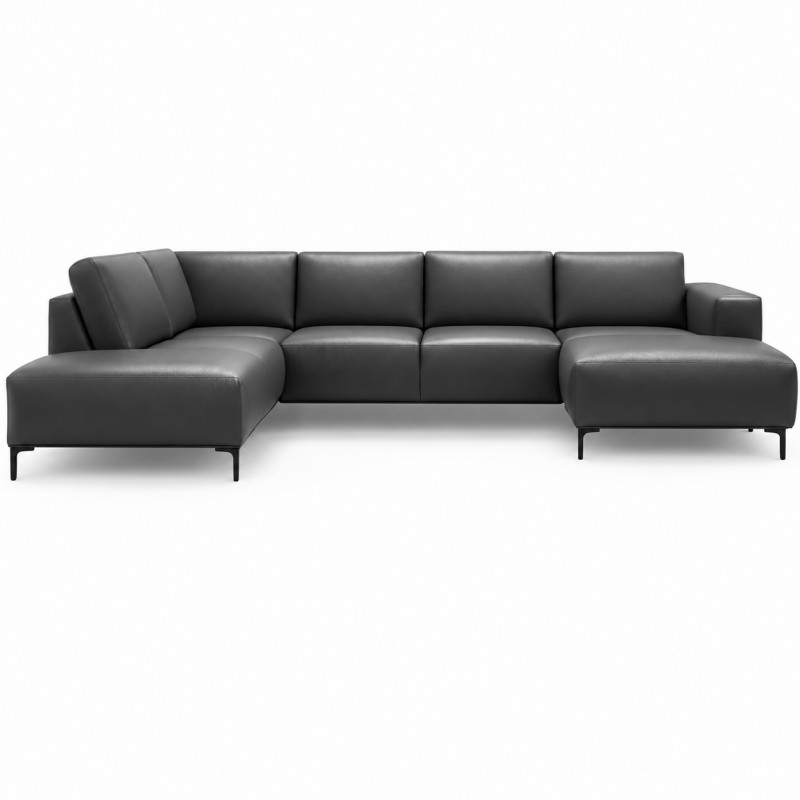 Hjort Knudsen Copenhagen Læder U-sofa - Højrevendt