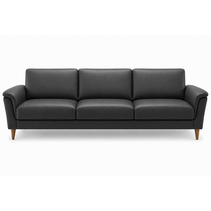 Ballerup 3 pers lædersofa